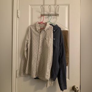 Boys size 13/14 Lot Abercrombie Kids Two button downs and corduroy Pants